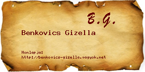 Benkovics Gizella névjegykártya